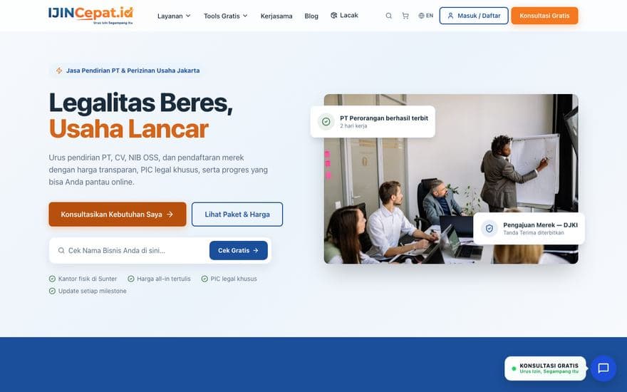 Situs IjinCepat